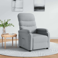 vidaXL világosszürke szövet dönthető fotel bútor
