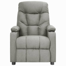 vidaXL világosszürke szövet dönthető fotel (339082) bútor