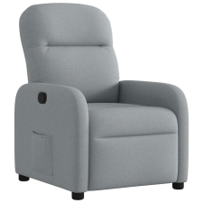 vidaXL világosszürke szövet dönthető fotel (4015522) bútor
