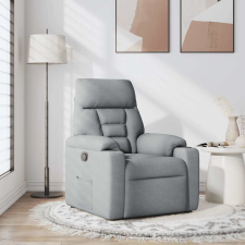vidaXL világosszürke szövet dönthető fotel (4015542) bútor