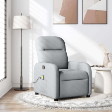 vidaXL világosszürke szövet dönthető masszázsfotel masszázsfotel