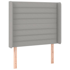 vidaXL világosszürke szövet fejtámla szárnyakkal 103x16x118/128 cm (3119710) ágy és ágykellék
