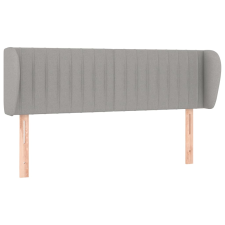 vidaXL világosszürke szövet fejtámla szárnyakkal 147x23x78/88 cm (3117380) ágy és ágykellék