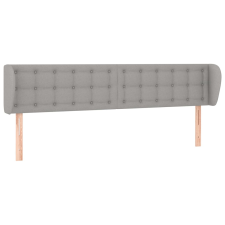 vidaXL világosszürke szövet fejtámla szárnyakkal 163x23x78/88 cm (3117584) ágy és ágykellék