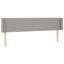 vidaXL világosszürke szövet fejtámla szárnyakkal 183x16x78/88 cm (3118502) ágy és ágykellék
