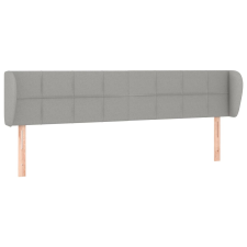 vidaXL világosszürke szövet fejtámla szárnyakkal 203x23x78/88 cm (3117166) ágy és ágykellék