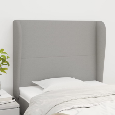 vidaXL világosszürke szövet fejtámla szárnyakkal 93 x 23 x 118/128 cm ágy és ágykellék