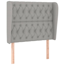 vidaXL világosszürke szövet fejtámla szárnyakkal 93 x 23 x 118/128 cm (3118274) ágy és ágykellék