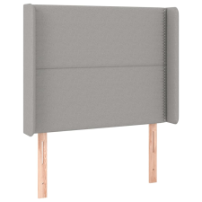 vidaXL világosszürke szövet fejtámla szárnyakkal 93x16x118/128 cm (3119422) ágy és ágykellék