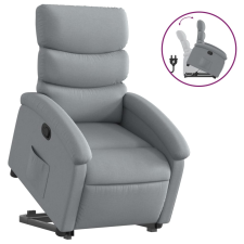 vidaXL világosszürke szövet felállást segítő dönthető fotel (3203978) bútor
