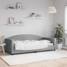 vidaXL világosszürke szövet kanapéágy 90 x 190 cm bútor