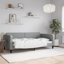 vidaXL világosszürke szövet kanapéágy keret 100 x 200 cm bútor
