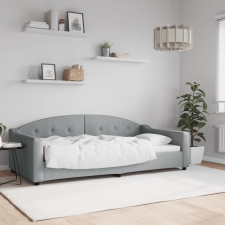 vidaXL világosszürke szövet kanapéágy keret 100 x 200 cm bútor
