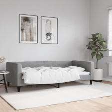 vidaXL világosszürke szövet kanapéágy keret 90 x 200 cm ágy és ágykellék