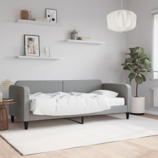 vidaXL világosszürke szövet kanapéágy matraccal 80 x 200 cm ágy és ágykellék