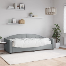 vidaXL világosszürke szövet kanapéágy matraccal 80 x 200 cm ágy és ágykellék