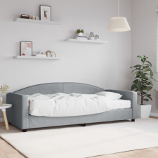 vidaXL világosszürke szövet kanapéágy matraccal 90x200 cm ágy és ágykellék