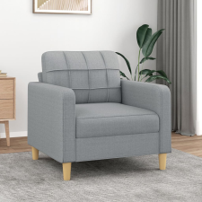 vidaXL világosszürke szövet kanapéfotel 60 cm bútor
