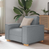 vidaXL világosszürke szövet kanapéfotel 60 cm