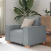 vidaXL világosszürke szövet kanapéfotel 60 cm