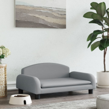 vidaXL világosszürke szövet kutyaágy 70 x 45 x 30 cm szállítóbox, fekhely kutyáknak