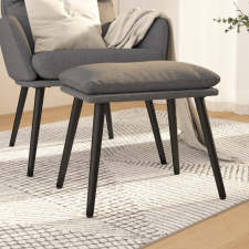 vidaXL világosszürke szövet lábzsámoly 45 x 29,5 x 39 cm bútor