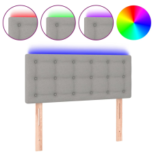 vidaXL világosszürke szövet LED-es fejtámla 100x5x78/88 cm (3122036) ágy és ágykellék