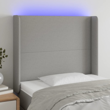 vidaXL világosszürke szövet LED-es fejtámla 103x16x118/128 cm ágy és ágykellék