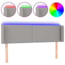 vidaXL világosszürke szövet LED-es fejtámla 147 x 16 x 78/88 cm (3123094) ágy és ágykellék