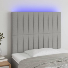 vidaXL világosszürke szövet LED-es fejtámla 80x5x118/128 cm ágy és ágykellék