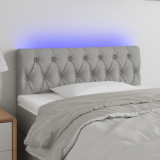 vidaXL világosszürke szövet LED-es fejtámla 90 x 7 x 78/88 cm ágy és ágykellék