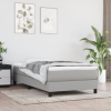 vidaXL világosszürke szövet rugós ágy matraccal 100 x 200 cm