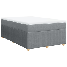 vidaXL világosszürke szövet rugós ágy matraccal 120 x 200 cm (3285560) ágy és ágykellék