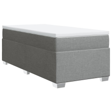 vidaXL világosszürke szövet rugós ágy matraccal 80 x 200 cm ágy és ágykellék