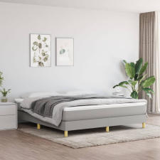 vidaXL világosszürke szövet rugós ágykeret 160x200 cm ágy és ágykellék