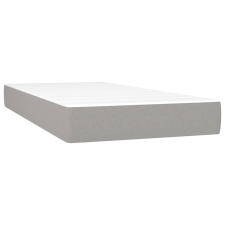 vidaXL világosszürke szövet zsebrugós ágymatrac 90x190x20 cm (347694) ágy és ágykellék