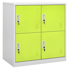 vidaXL világosszürke-zöld acél zárható szekrény 90 x 45 x 92,5 cm irattároló szekrény