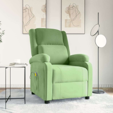 vidaXL világoszöld bársony masszázsfotel masszázsfotel