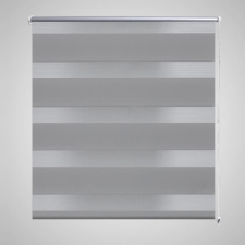 vidaXL Zebra roló 120 x 230 cm Szürke lakástextília