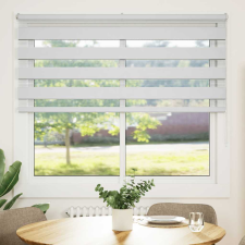 vidaXL zebrafüggönnyel fehér szövetszélesség 155,9 cm poliészter (4014767) lakástextília