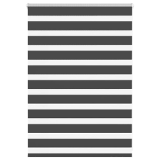 vidaXL zebrafüggönnyel fekete szövetszélesség 110,9 cm poliészter lakástextília