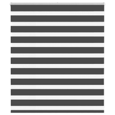 vidaXL zebrafüggönnyel fekete szövetszélesség 125,9 cm poliészter lakástextília