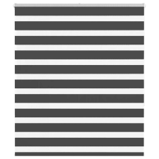 vidaXL zebrafüggönnyel fekete szövetszélesség 125,9 cm poliészter lakástextília