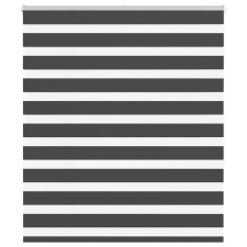 vidaXL zebrafüggönnyel fekete szövetszélesség 130,9 cm poliészter lakástextília