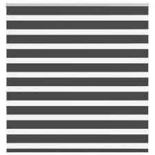 vidaXL zebrafüggönnyel fekete szövetszélesség 140,9 cm poliészter lakástextília