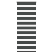 vidaXL zebrafüggönnyel fekete szövetszélesség 50,9 cm poliészter lakástextília