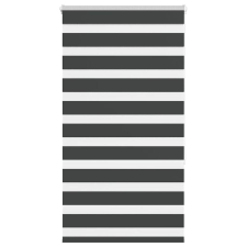 vidaXL zebrafüggönnyel fekete szövetszélesség 65,9 cm poliészter lakástextília