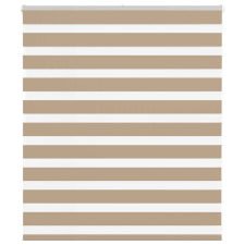 vidaXL zebrafüggönnyel homokbarna szövetszélesség 115,9 cm poliészter lakástextília