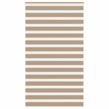 vidaXL zebrafüggönnyel homokbarna szövetszélesség 125,9 cm poliészter lakástextília
