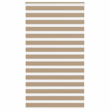 vidaXL zebrafüggönnyel homokbarna szövetszélesség 125,9 cm poliészter lakástextília